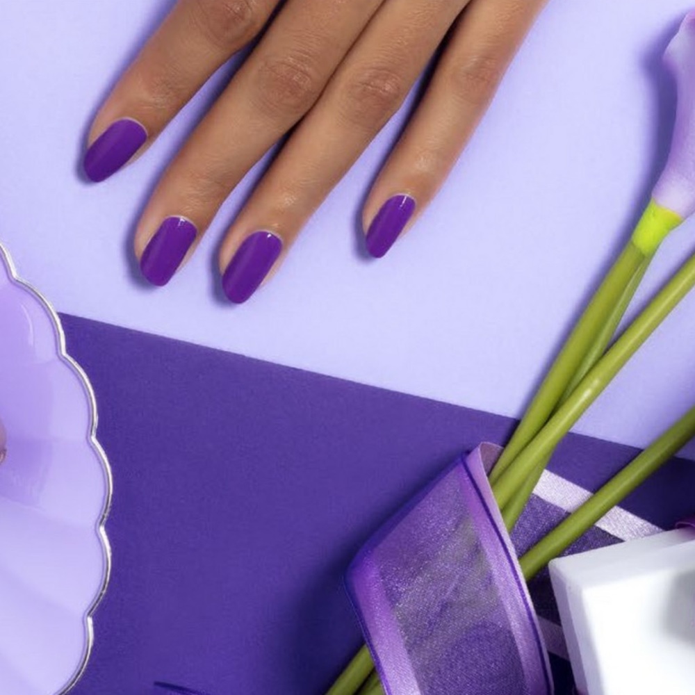 *Retired, HTF*  Color Street: Saigon Queen | Bright Purple Solid Grape Summer - Picture 5 of 9